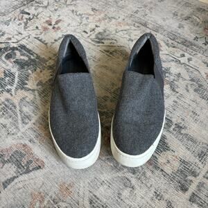 Vince Jacey Slip-On Sneakers Gray Wool Chunky Sole Women's 10